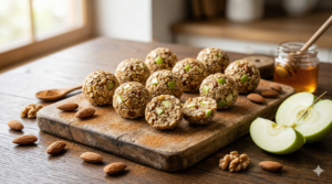 グラニースミスとナッツのエネルギーボールのレシピ｜紅玉屋のグラニースミスりんごを使ったおやつ